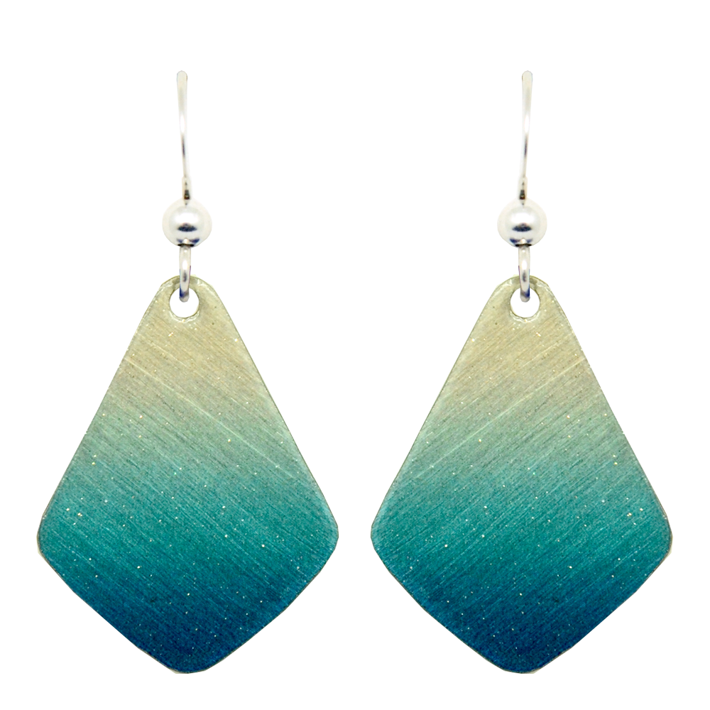 Blue Ombre Earrings, Sterling Silver Earwires, Item# 1065