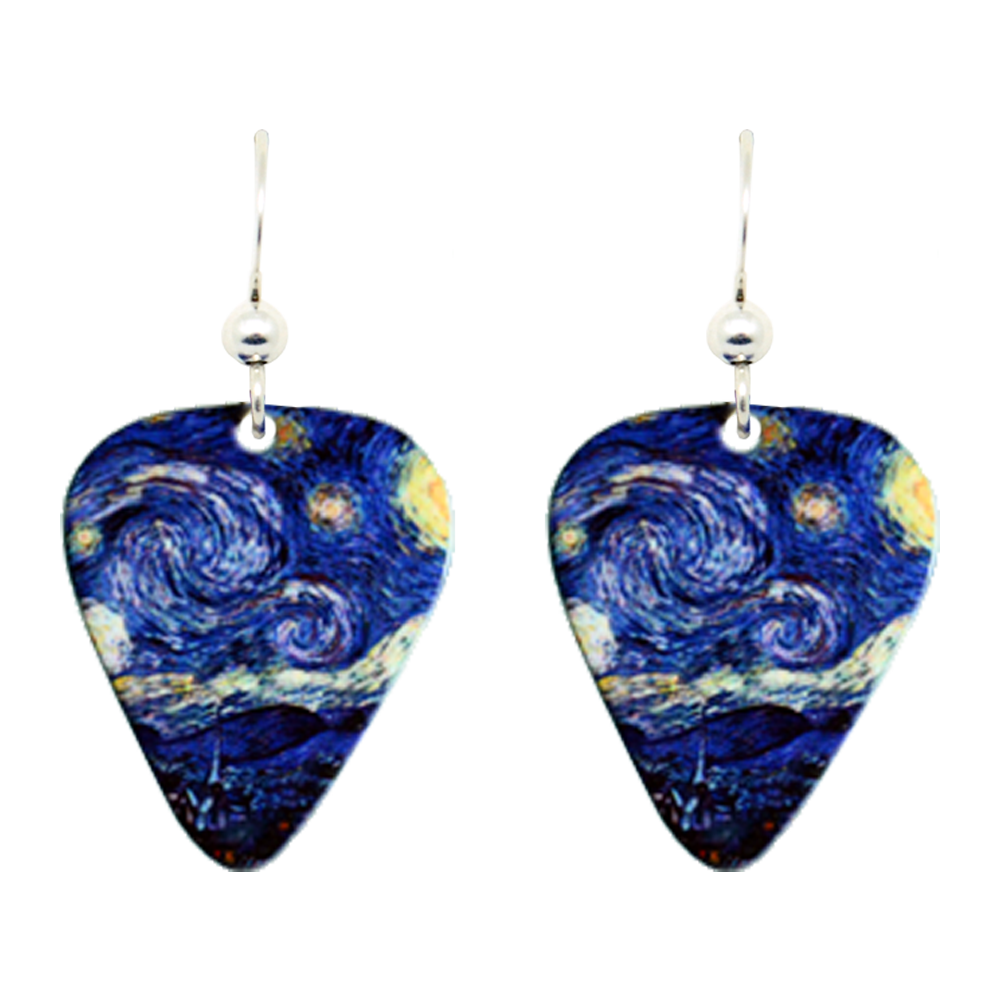 Starry Night Pick Earrings #1619