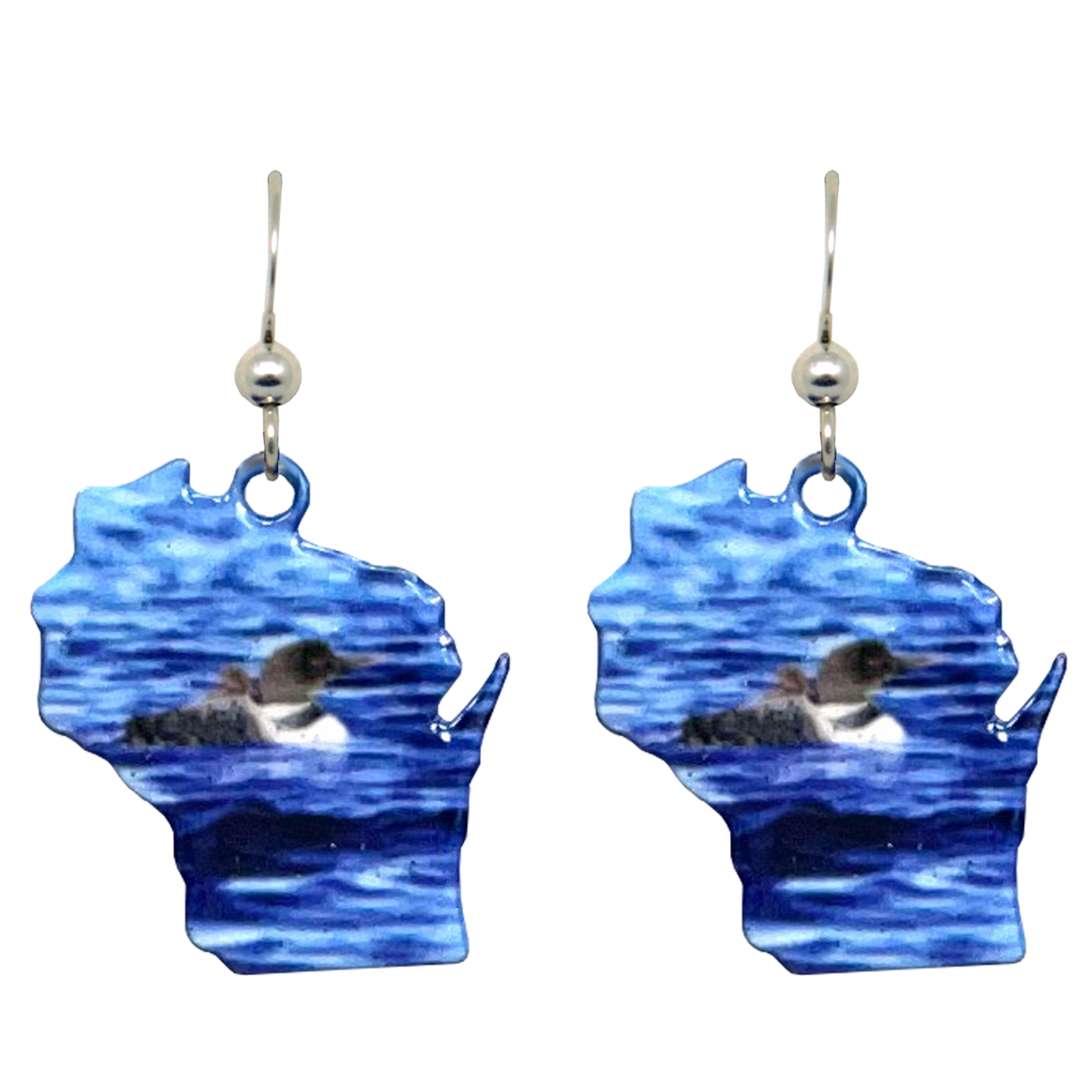 WI, Loon Earrings, #1707