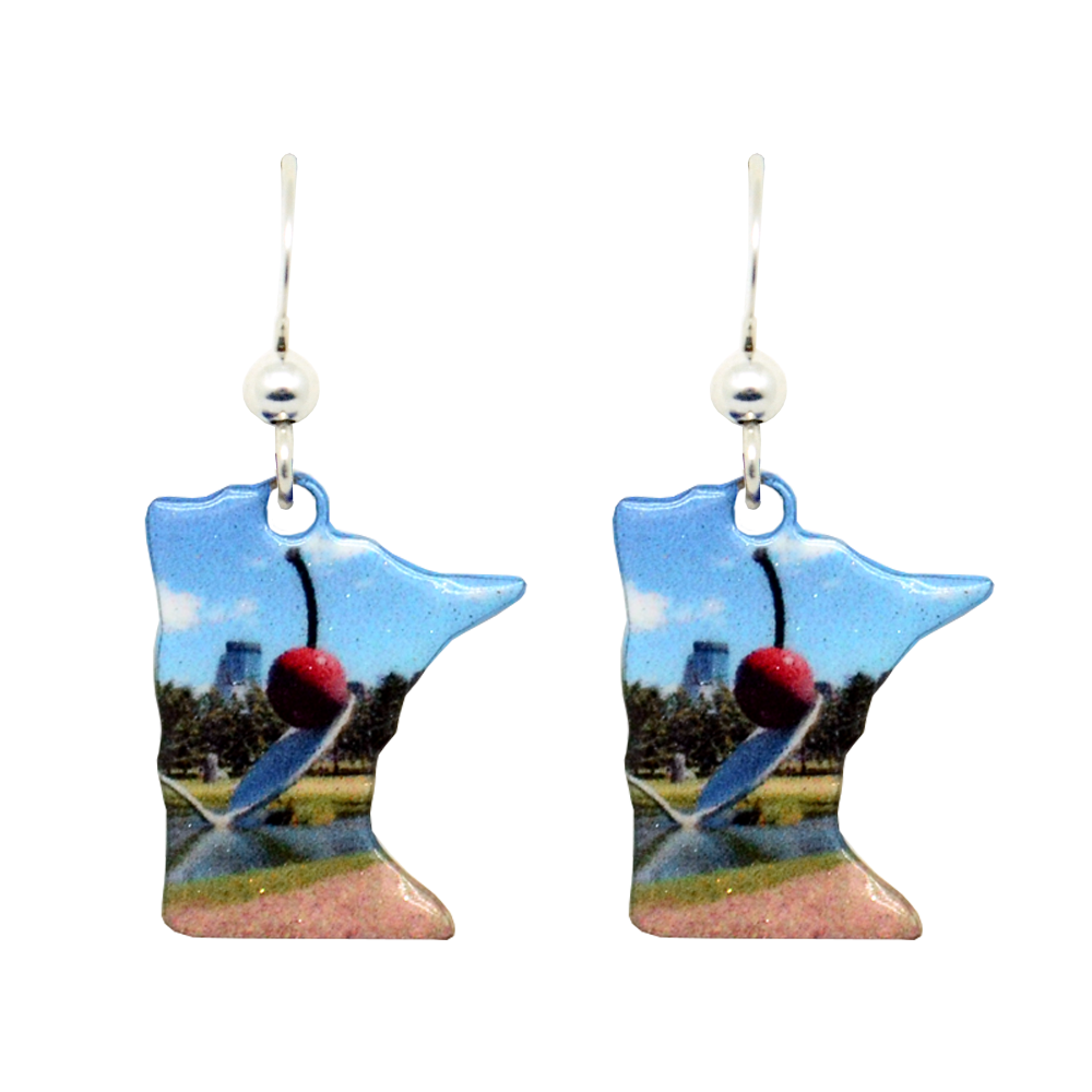 MN, Cherry on Spoon Earrings, Item# 1708