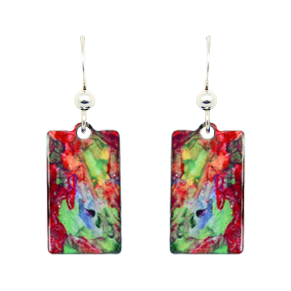 Alaso Rectangle Earrings #1744 by d'ears