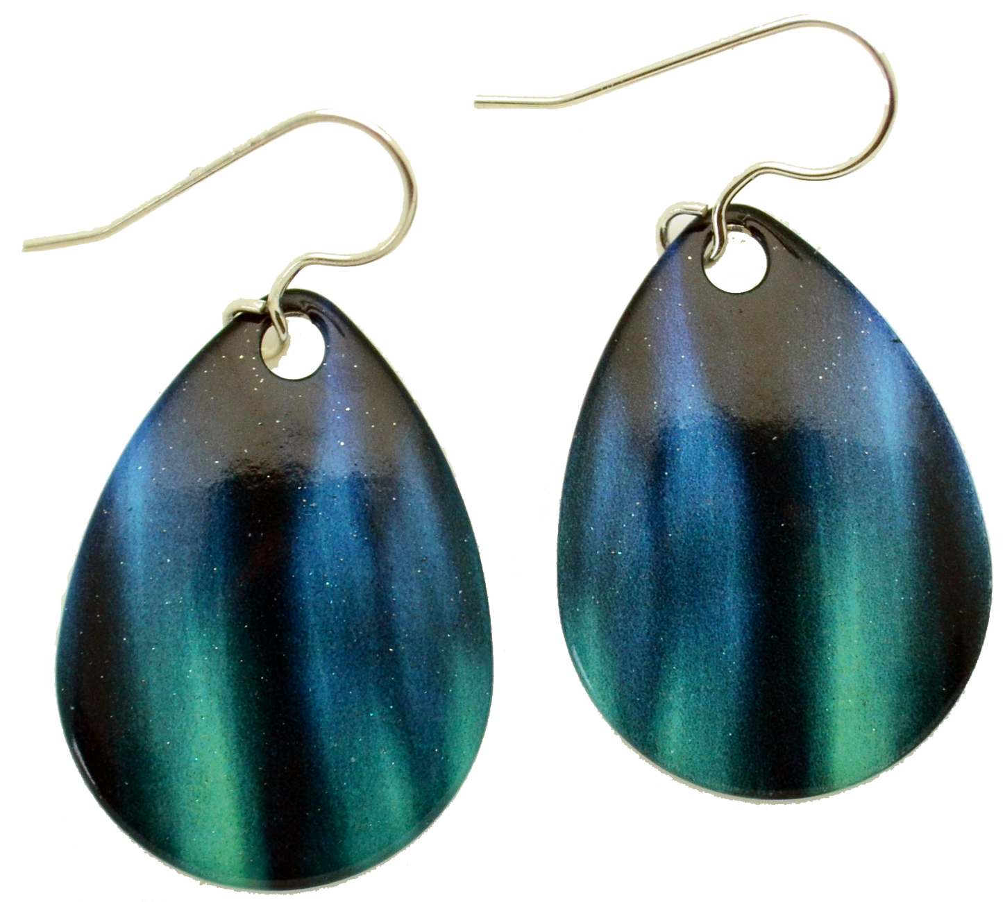 Aurora Tear Drop Earrings, Sterling Silver Earwires, Item# 1832