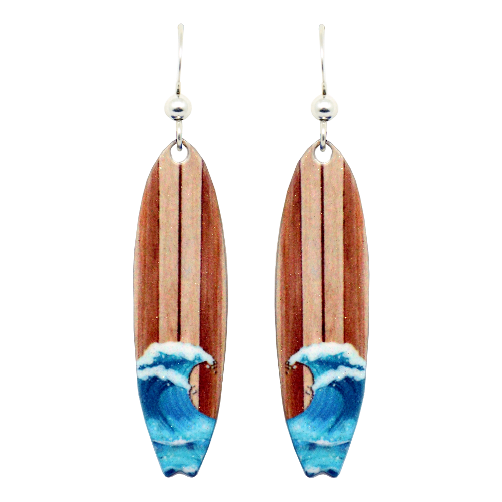 Bombora Surf Earrings, Sterling Silver Earwires, Item# 1851
