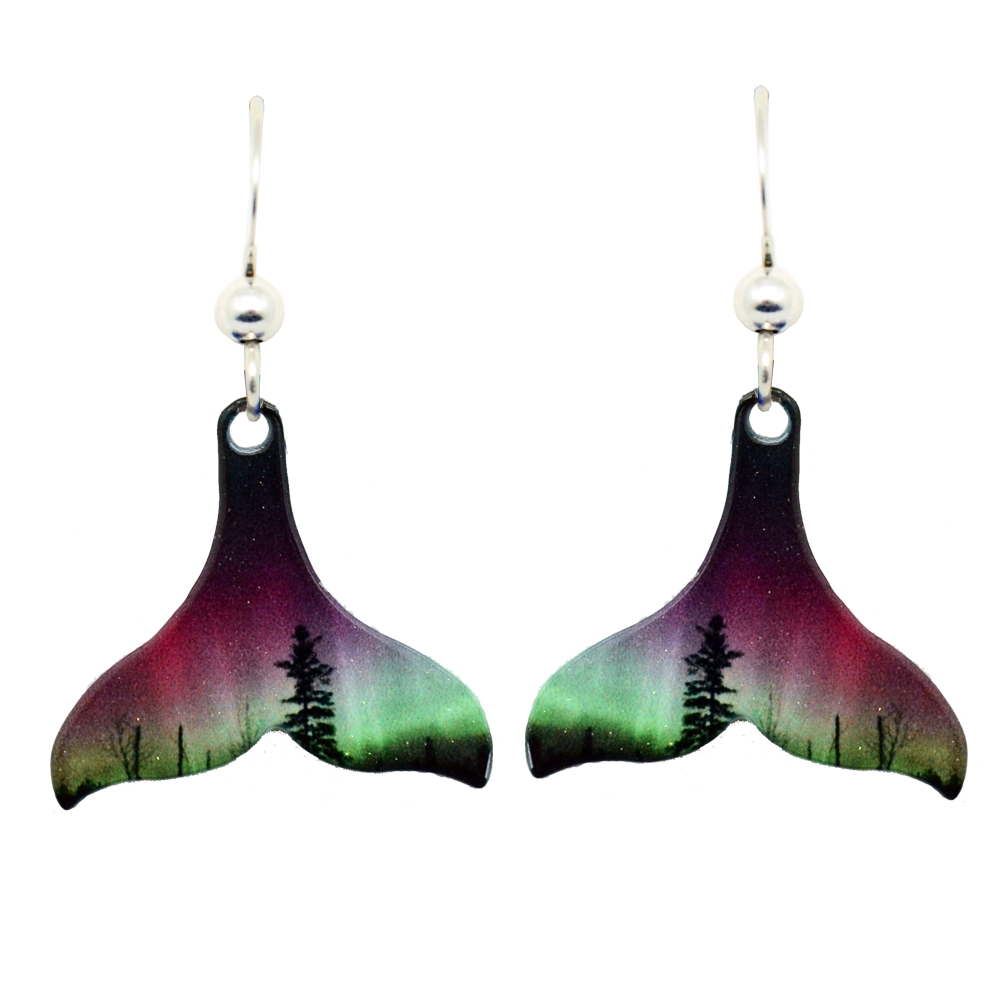 Forest of Lights Whale Tail Earrings #1889
