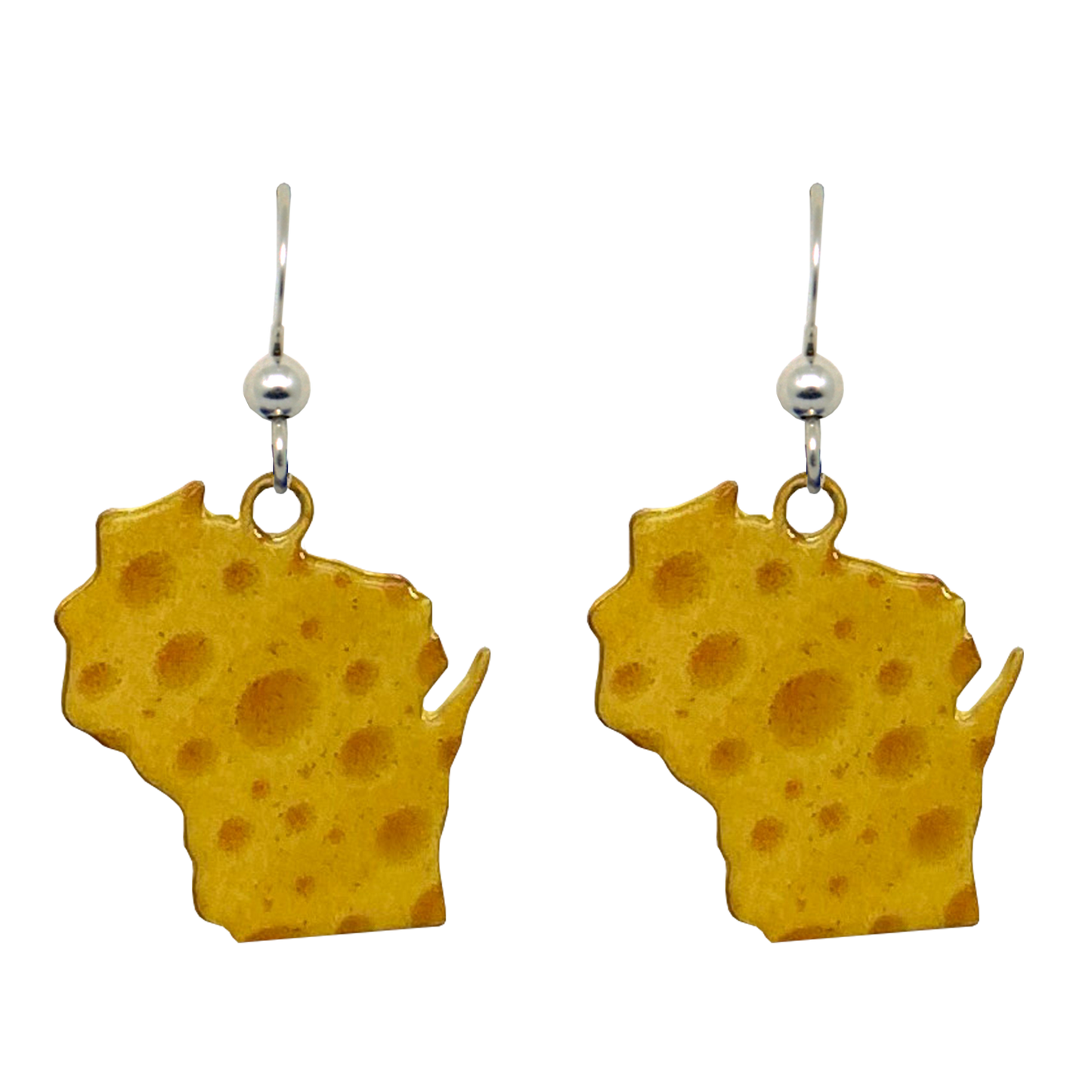 WI, Cheese, Earrings #1926