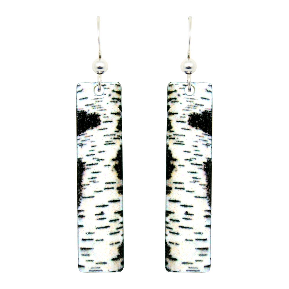 Birch Trunk Earrings, Sterling Silver Earwires, Item# 2020