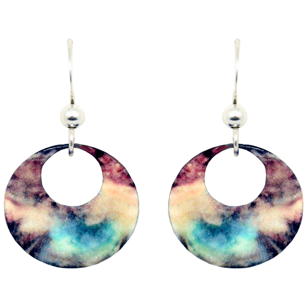 Beginning Open Circle Earrings, Sterling Silver Earwires, Item# 2066