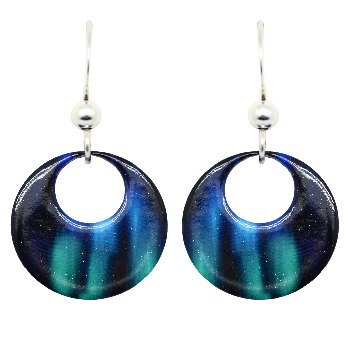 Aurora Open Circle Earrings, Sterling Silver Earwires, Item# 2114