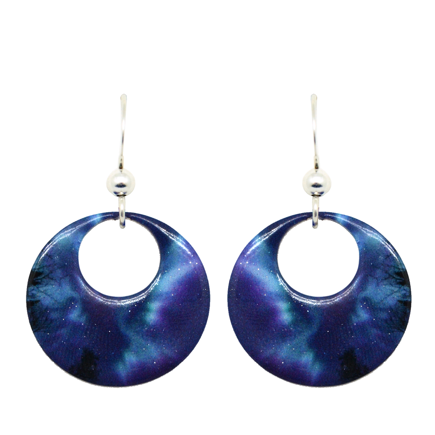 On Angel's Wings Open Circle Earrings