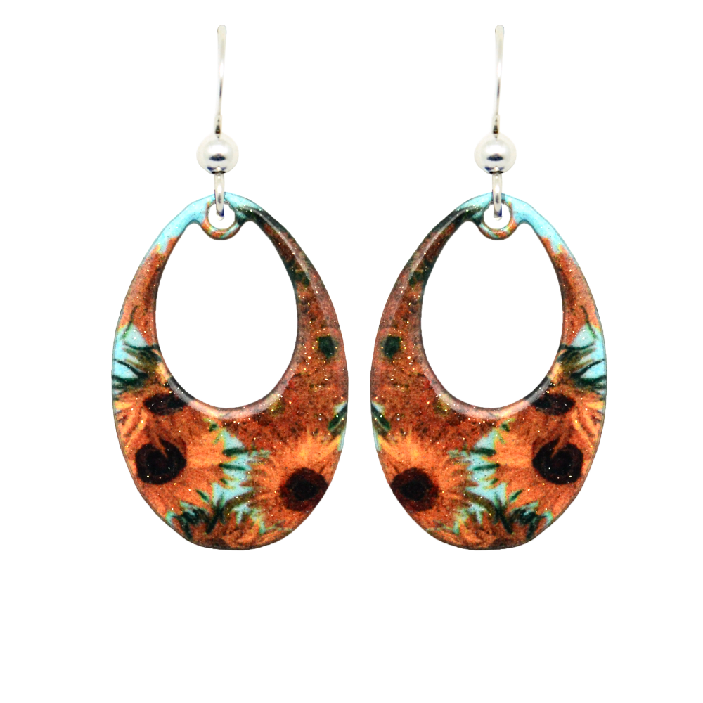 Sunflowers - Earrings #2242 by d'ears