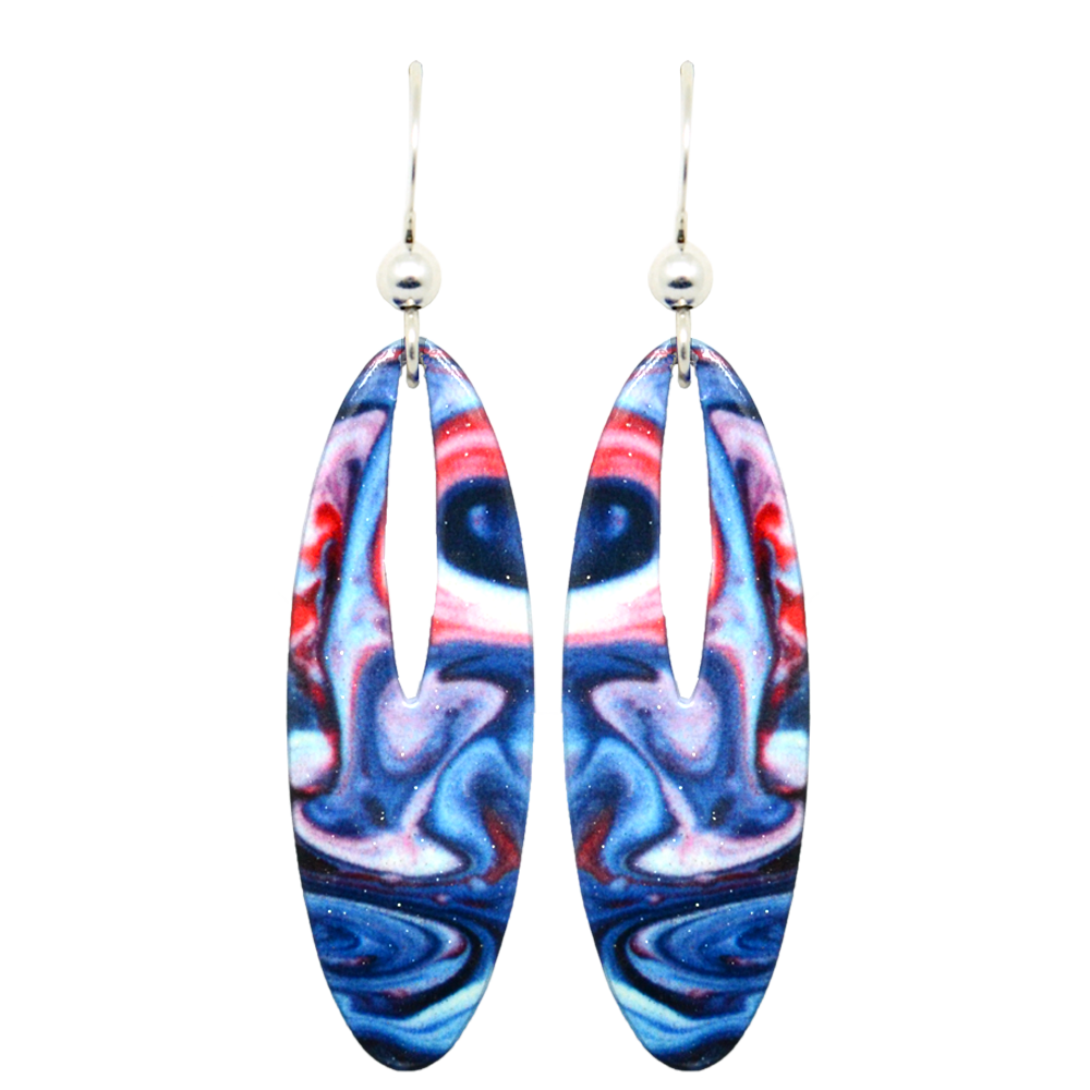 Mixstir Slender Open Oval Earrings