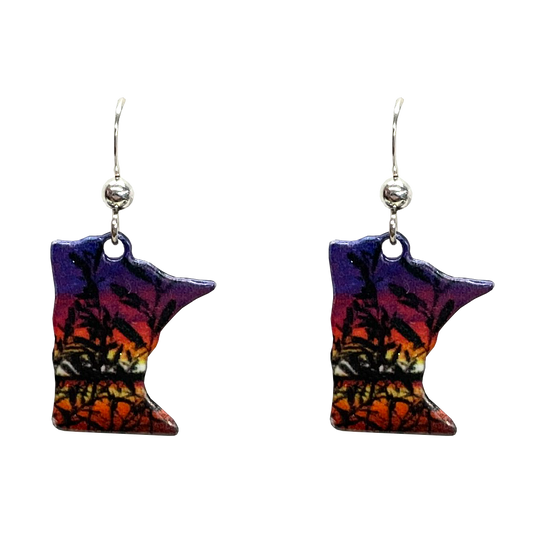MN, Waves of Grain Earrings #2362