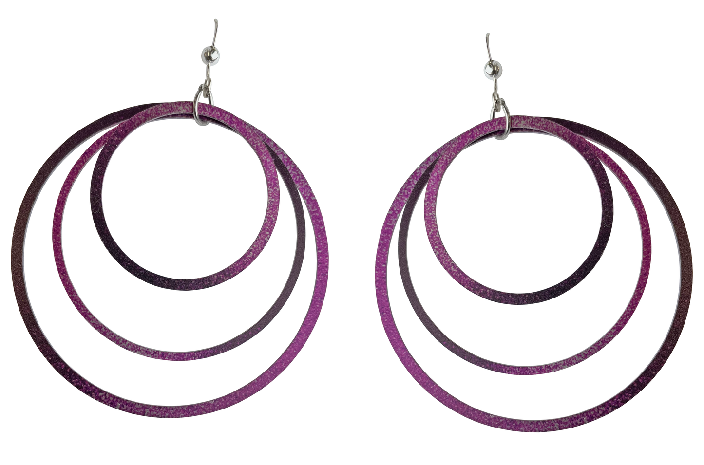Fuschia Ombre Hoop Earrings by d'ears