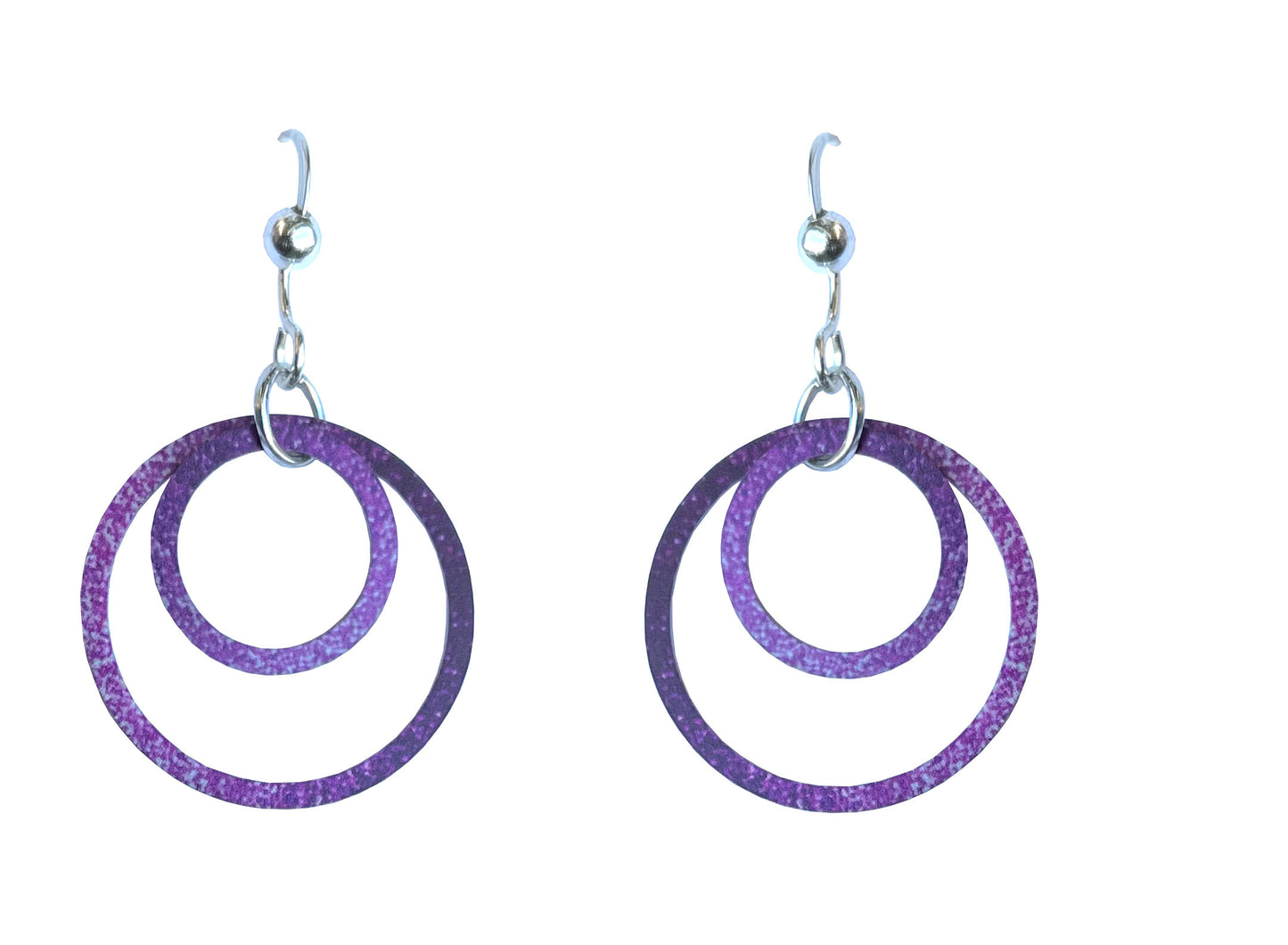 Fuschia Ombre Hoop Earrings by d'ears