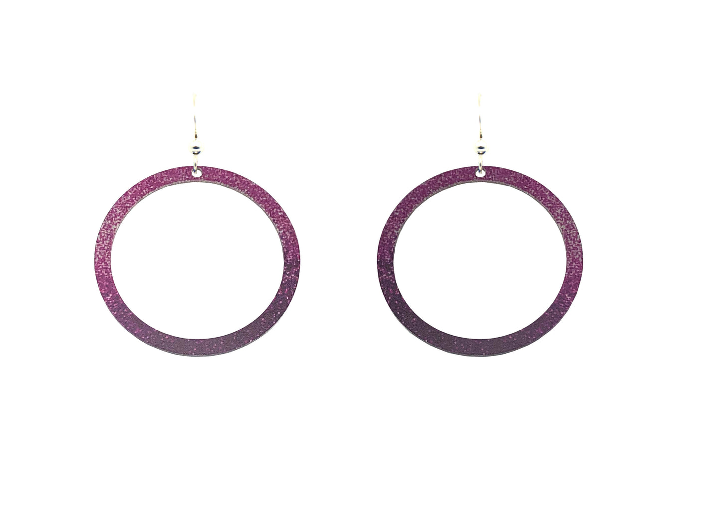 Fuschia Ombre Hoop Earrings by d'ears