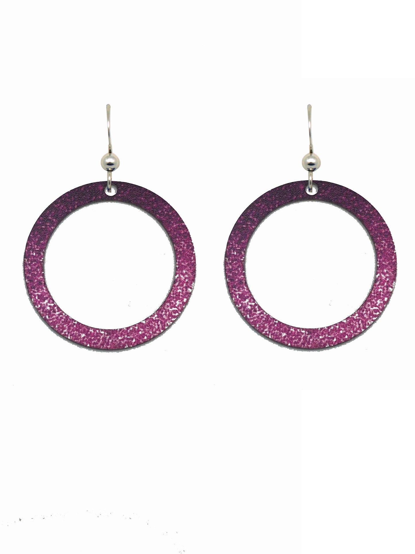 Fuschia Ombre Hoop Earrings by d'ears