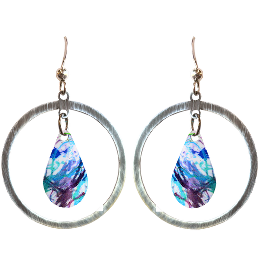 Watercolors by Alaso earrings, Item #2700
