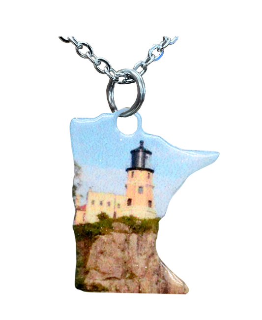 MN, Split Rock Lighthouse, Large Necklace #4086X