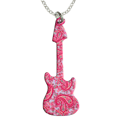 Pink Paisley Guitar