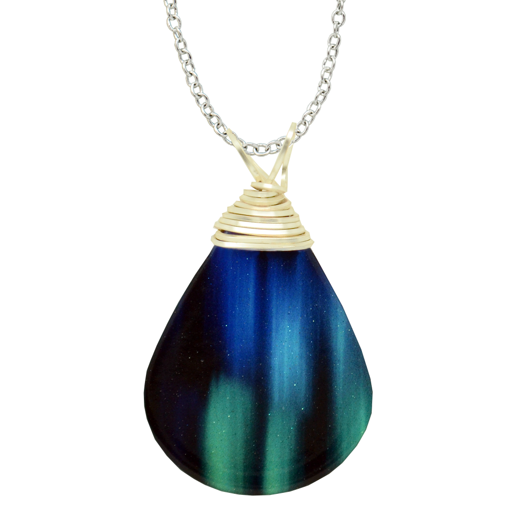 Aurora Tear Drop Necklace, Item# 4379X