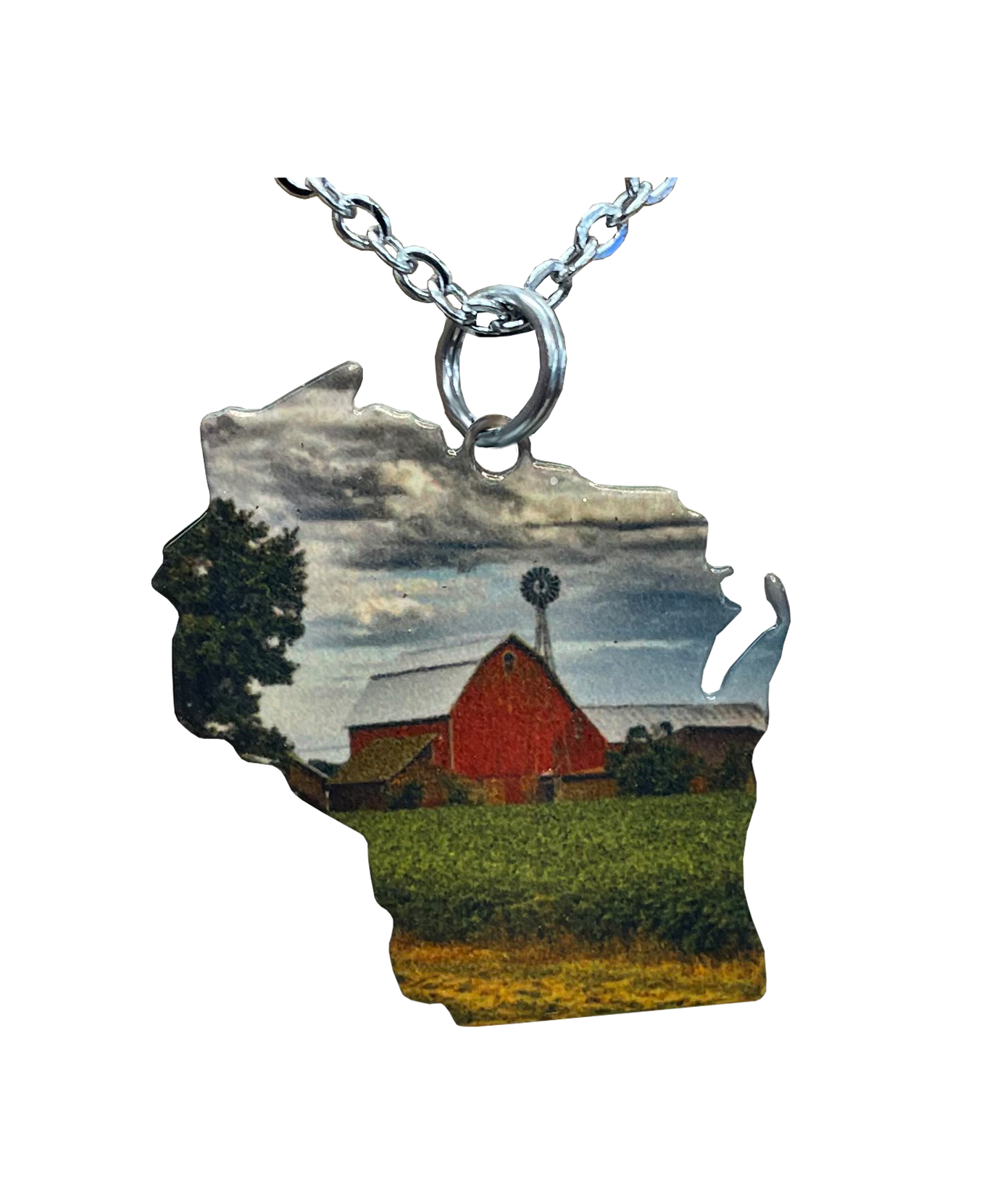 WI, Farm, Large Necklace #4460X