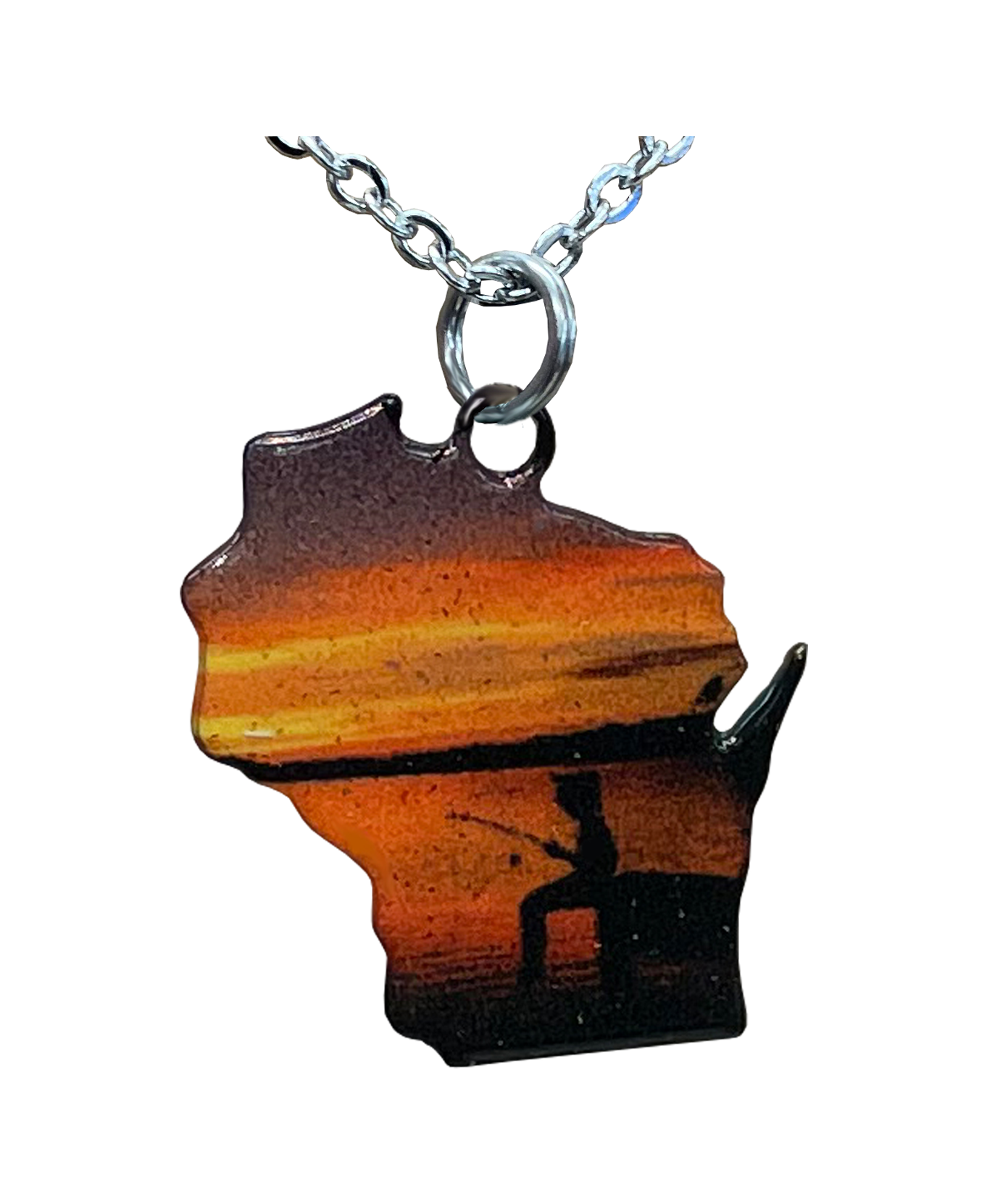 WI, Gone Fishing, Large Necklace #4464X