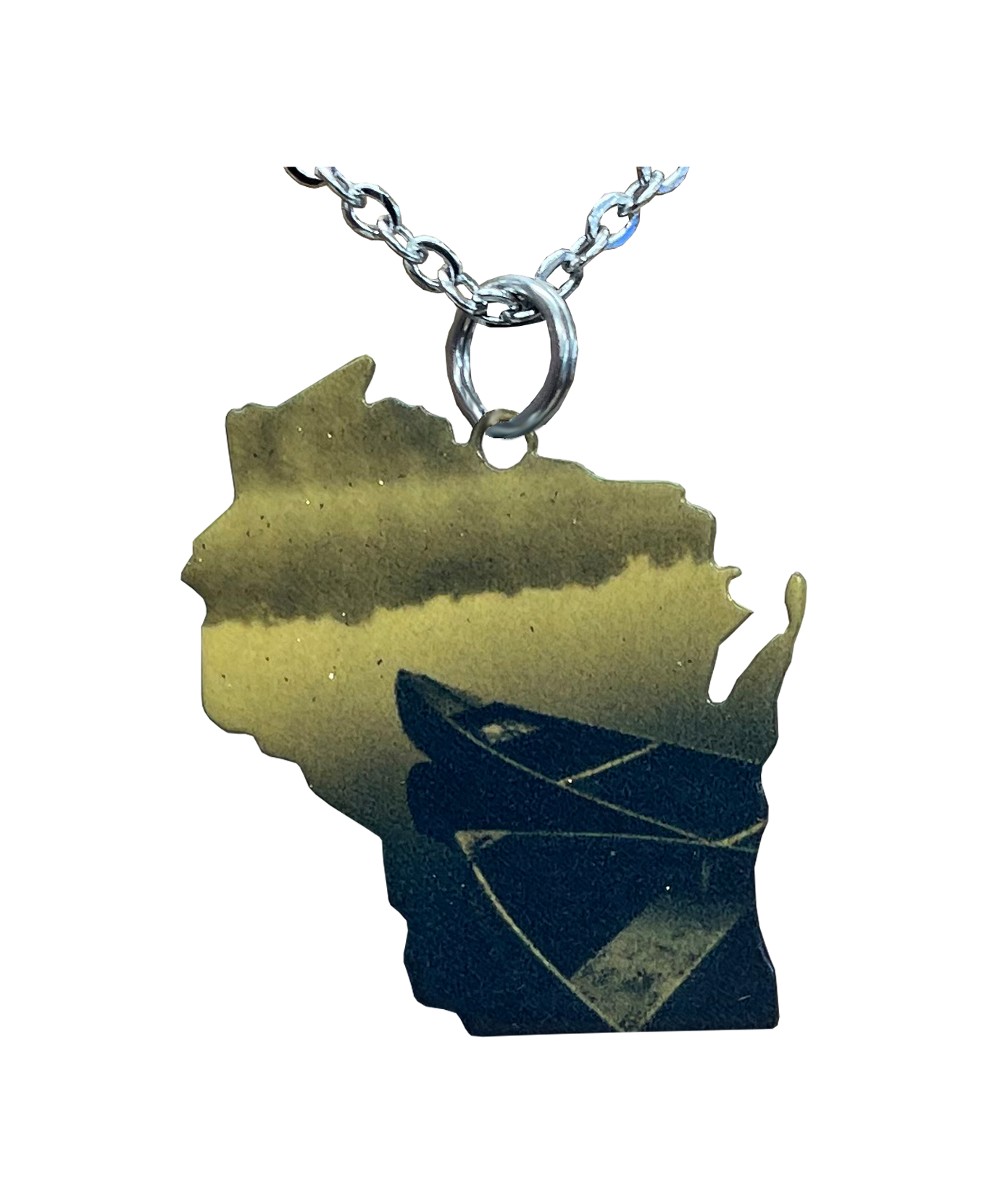 WI, Canoe, Large Necklace #4465X
