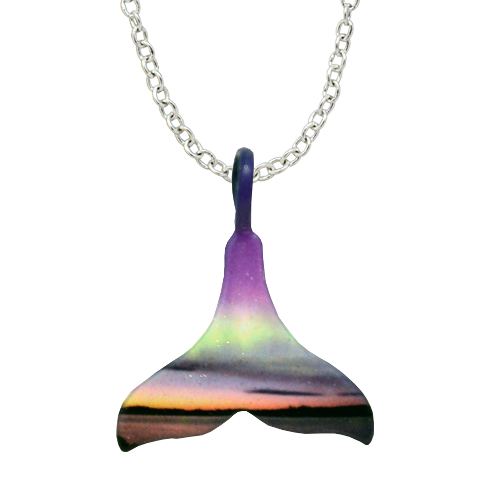 Morning Light Whale Tail Necklace #4493X