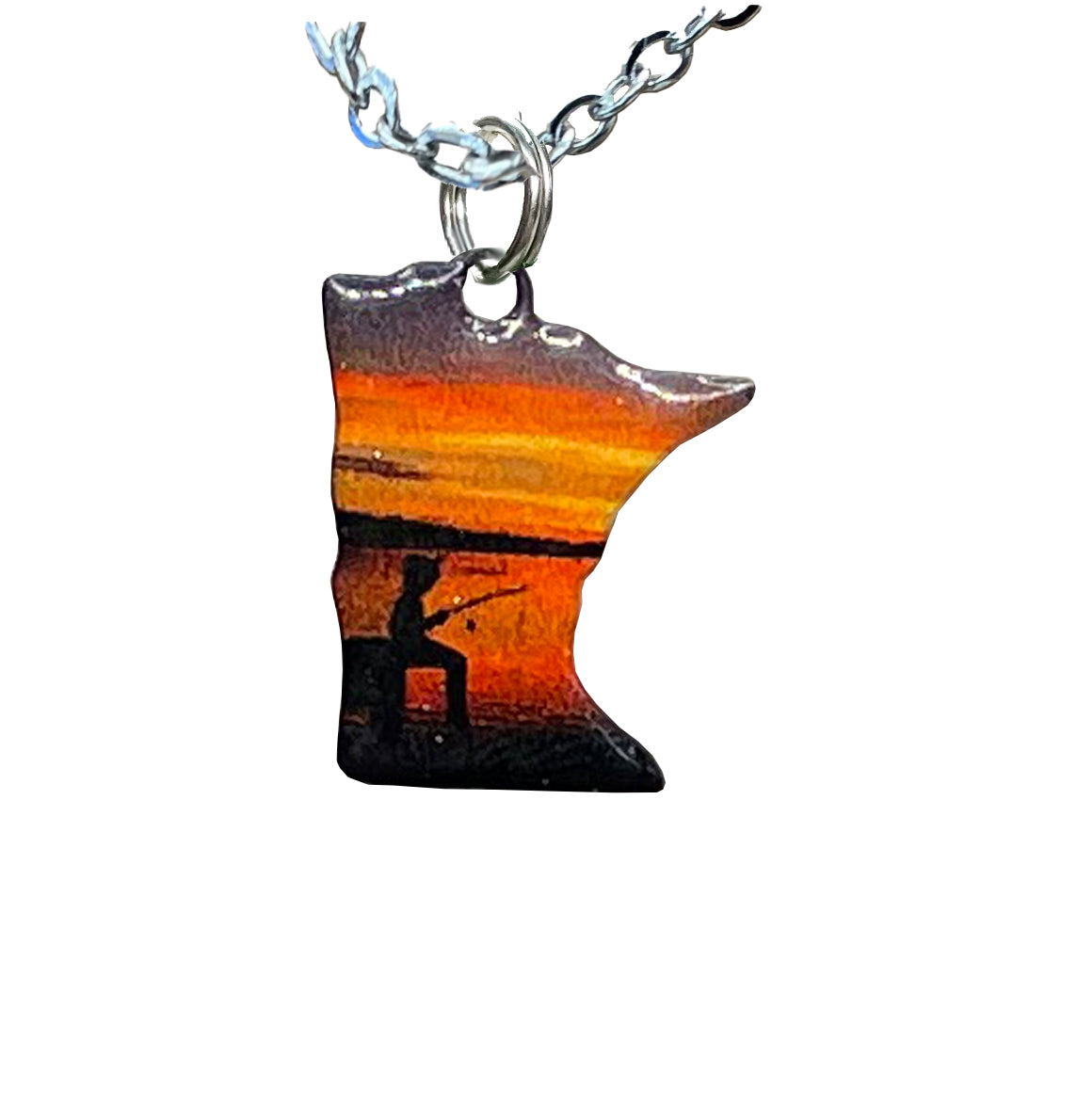 MN, Gone Fishing, Small Necklace #4554X