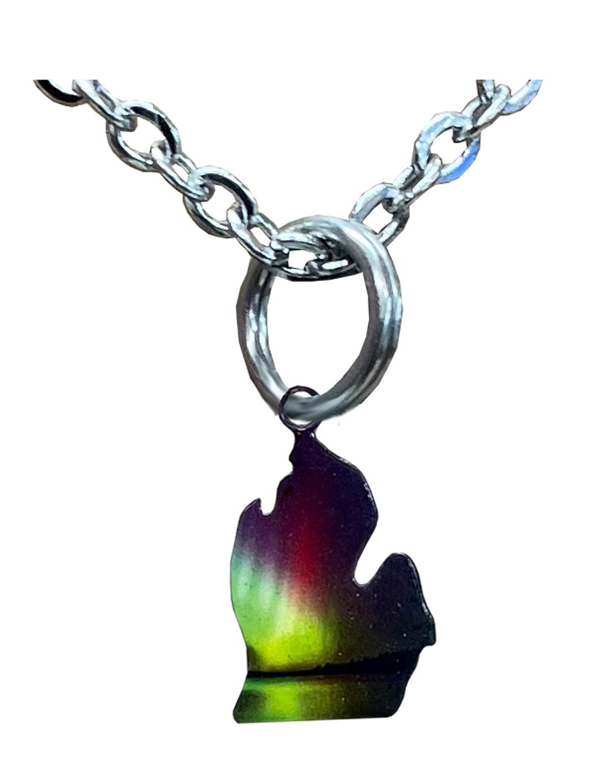 Lower MI, Rainbow, Small Necklace #4582X