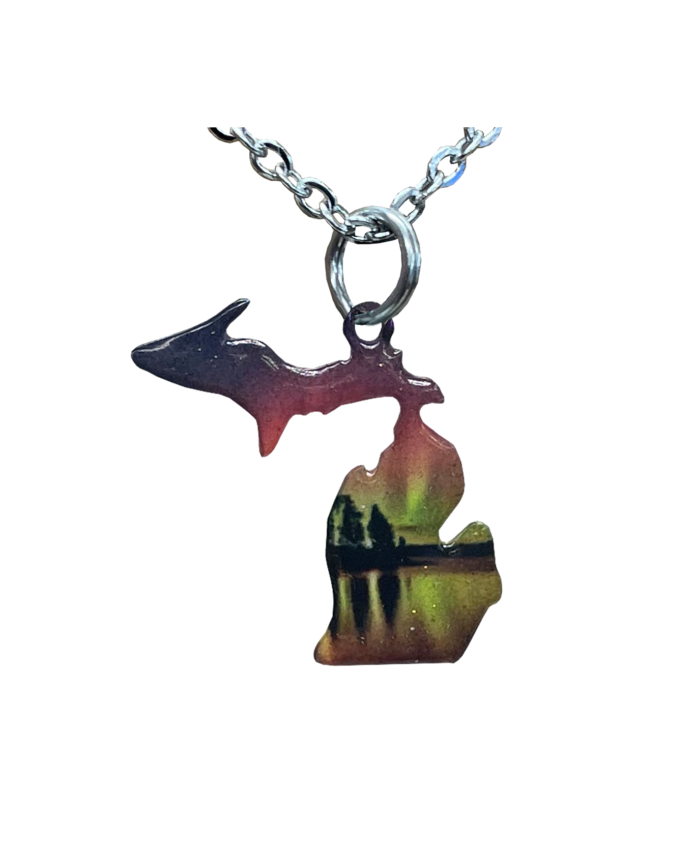 MI State, Birch Lake Large Necklace #4591X