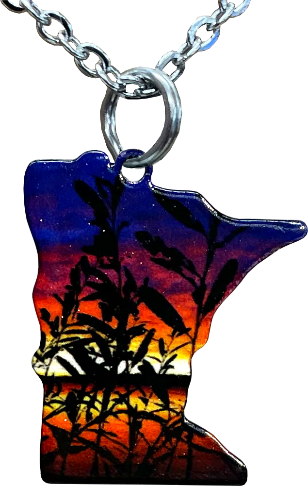 MN, Waves of Grain, Large Necklace #4653X