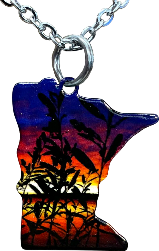 MN, Waves of Grain, Large Necklace #4653X