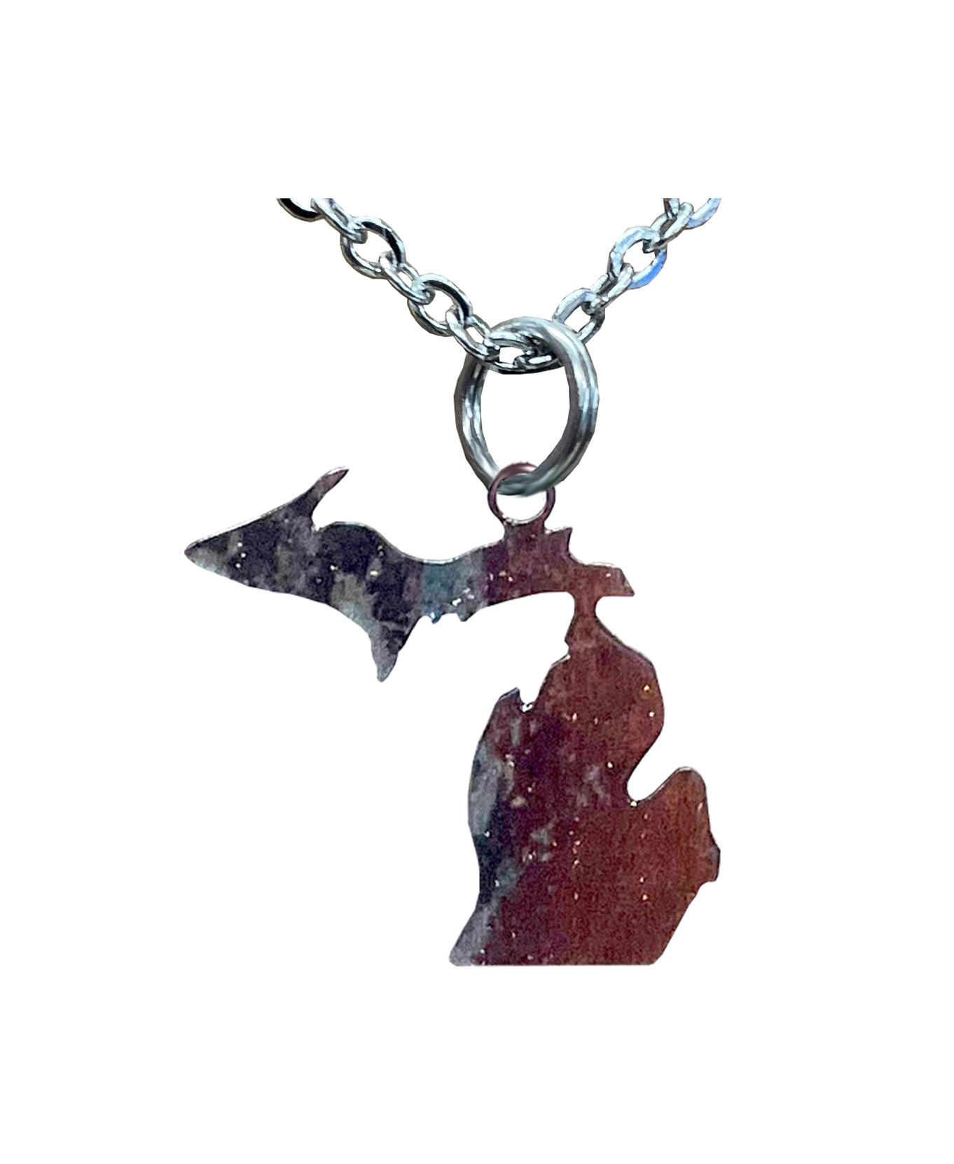 MI State, Copper Large Necklace #4691X
