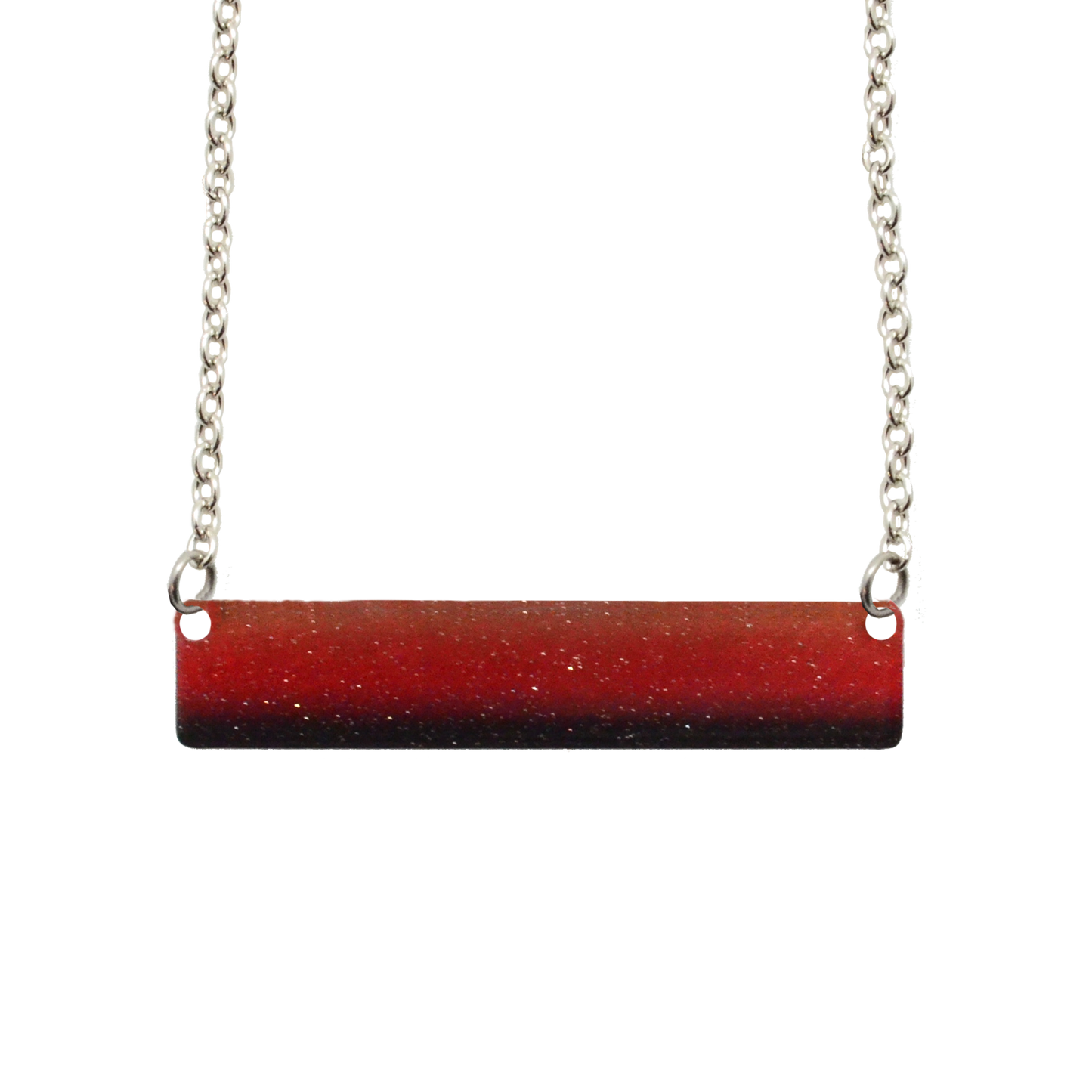 SW Orange Ombre 2" Bar Necklace