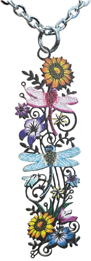 Vertical Garden necklace #4802X