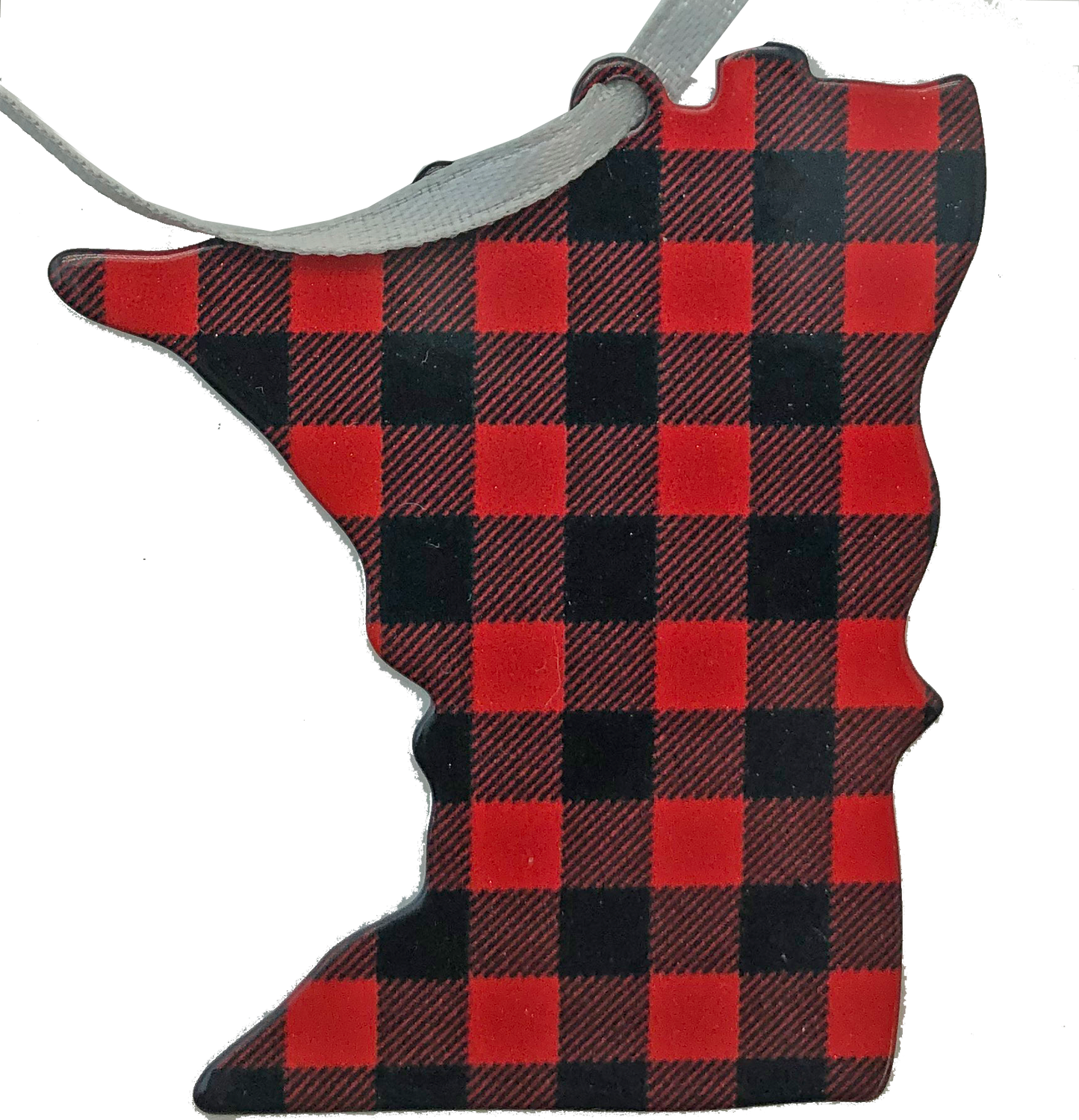 MN Lumberjack plaid Uff da 3 1/2 inch ornament