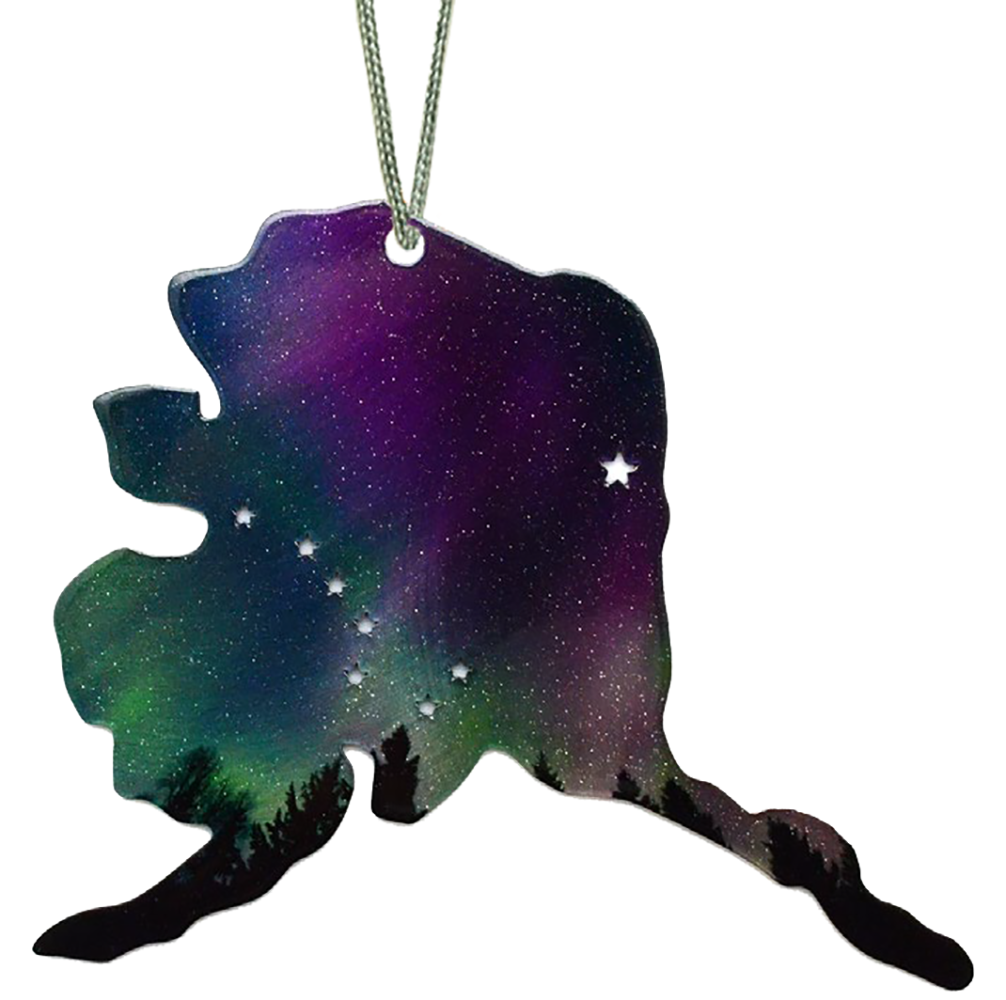 Alaska 4 inch ornament, Fire and Ice #8247 by d'ears