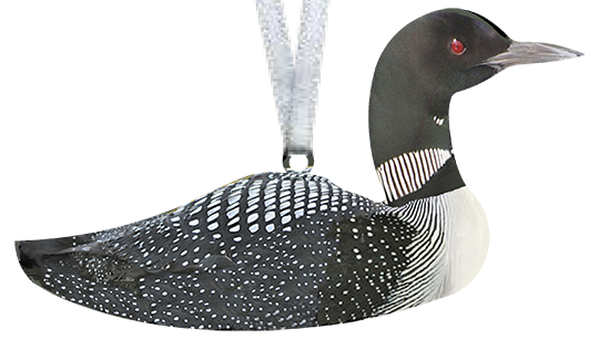 Loon ornament 4 inch, Item #8356