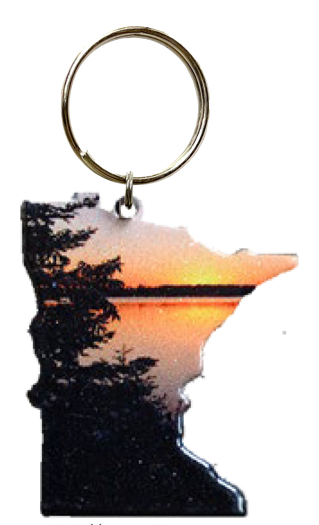 MN, Yellow Sunset, Key Chain #8511