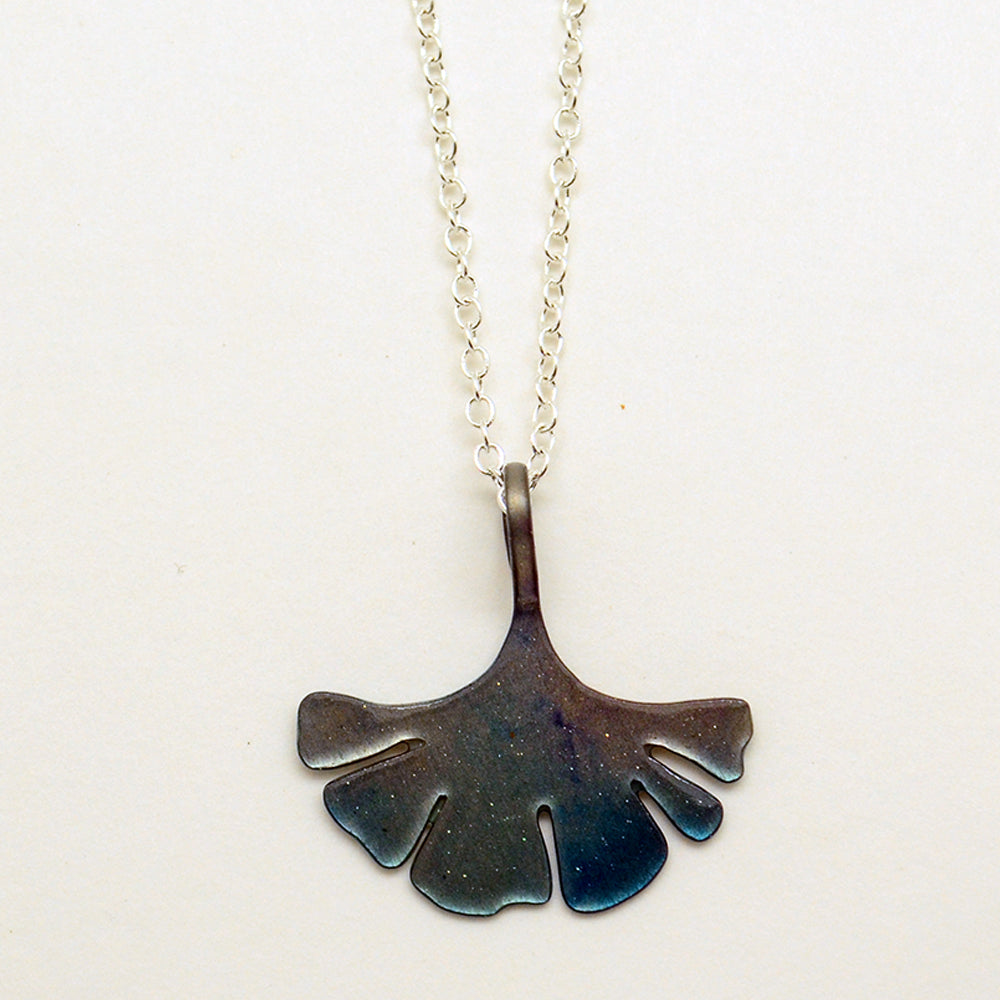Blue Gingko Necklace, Item# N5429X