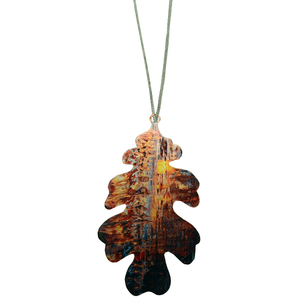 Crisp Autumn Oak Leaf Ornament #8107