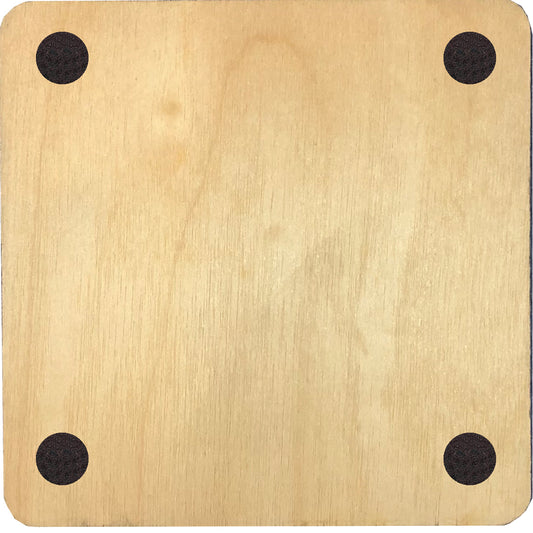 Luna Moth Wood Coaster Set, 3.75x3.75, set of 4, made in USA by d'ears