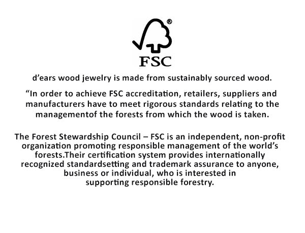 Mandala Green Leaf Earrings, Wood, Sterling Silver Earwires, Made in the U.S.A.