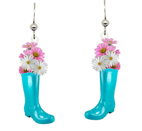 Floral Boot earrings #2558 by d'ears