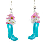 Floral Boot earrings #2558 by d'ears