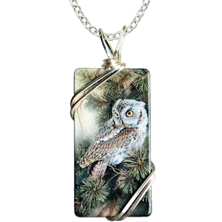Millette's Screech Owl Necklace #4303X