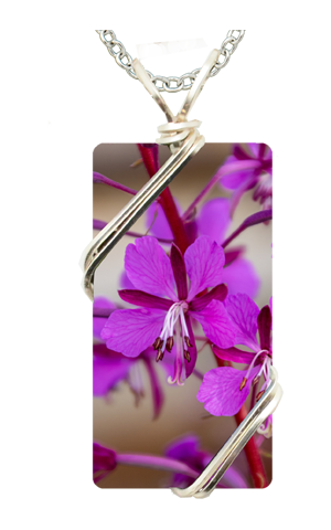 Fireweed Wired Necklace #4760X by d'ears