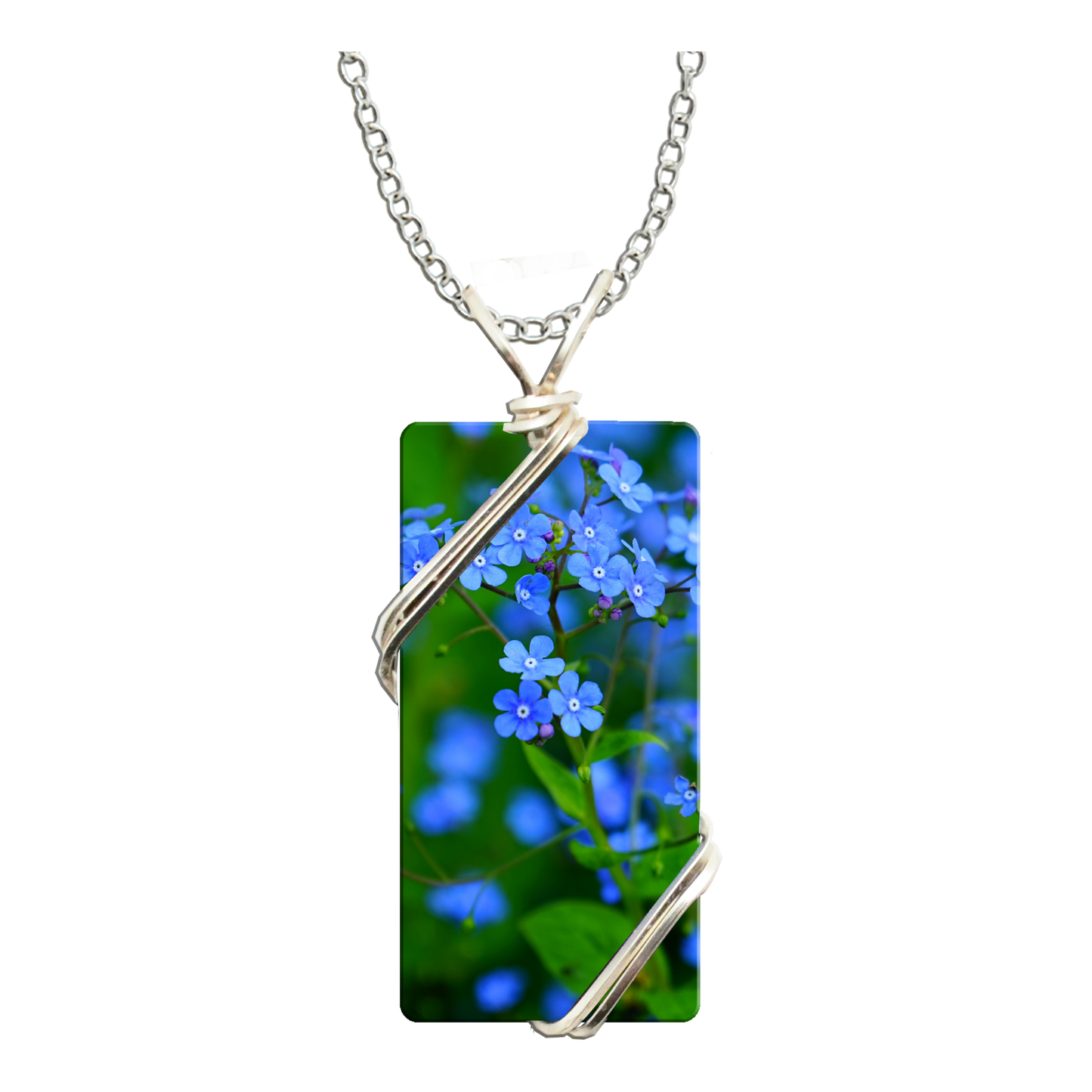 Forget Me Not Wired Necklace #4761X by d'ears