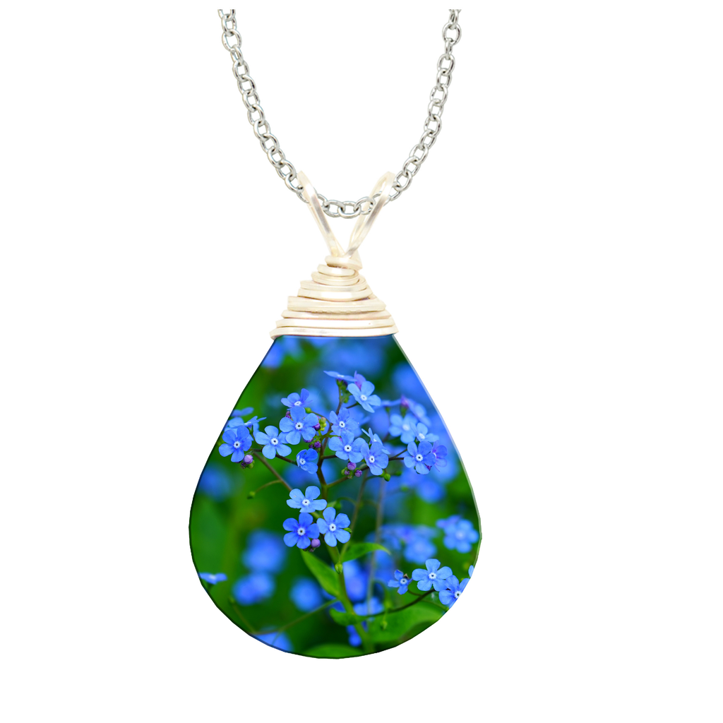 Forget Me Not Wired Necklace #4762X by d'ears